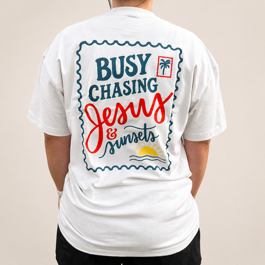 Chasing Jesus & Sunsets Tee
