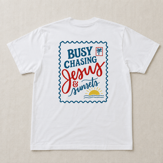 Chasing Jesus & Sunsets Tee